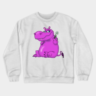 Daisy Hippo Crewneck Sweatshirt